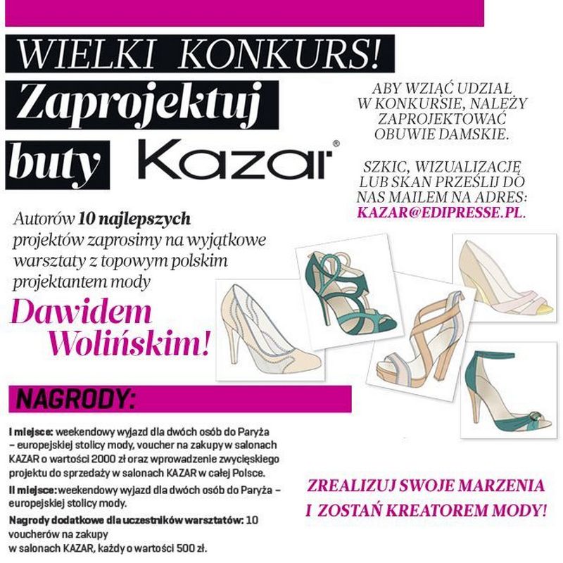 Zaprojektuj buty dla Kazar! Konkurs dla Was! - otopr.pl